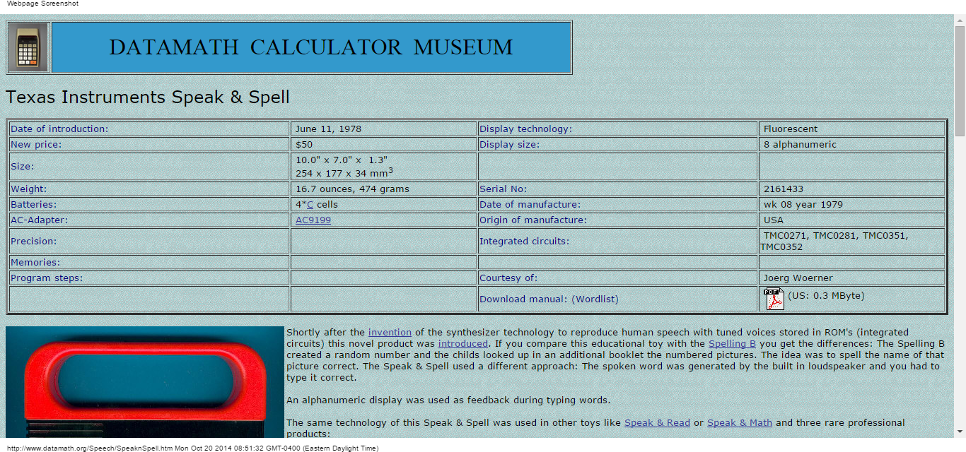 Details : Datamath Calculator Page