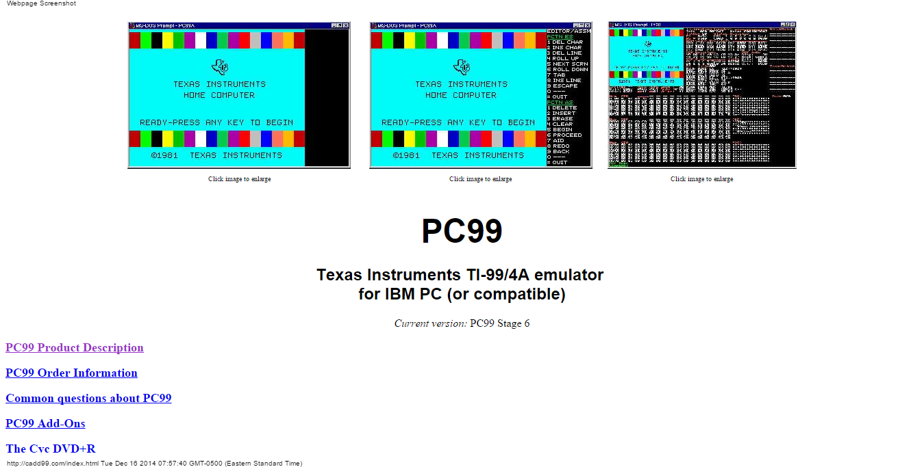 Details : CaDD Electronics PC99